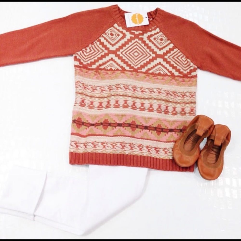 CREAM PATTERNED SWEATER (CHILD 10)